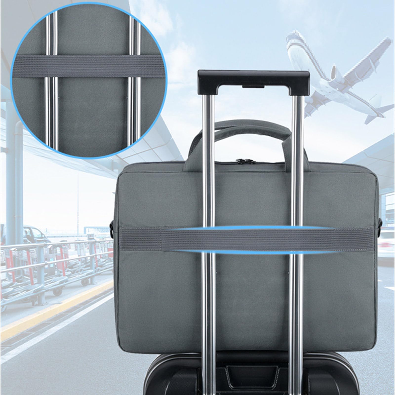 Borsa a tracolla per notebook da 15,6 pollici, borsa per computer, borsa da viaggio d'affari, borsa messenger per computer, borsa a tracolla, borsa a tracolla per lavoro
