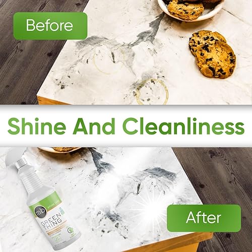 Miniatura 7 de MB Stone & More GT-1 Green Thing - Spray de limpieza multisuperficie para encimera de cocina, espray limpiador para mármol, fórmula sin rayas para