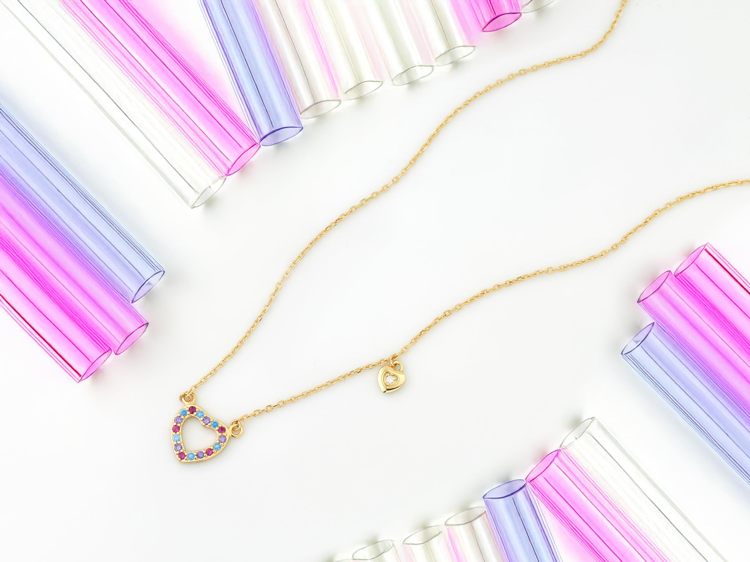 Sofia Milani - Collana da Donna in Argento 925 - con Pietra Zircone - Ciondolo a Cuore