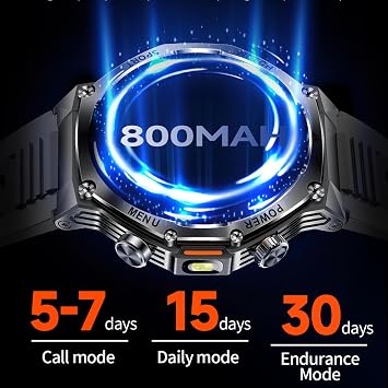 Luxury Smart Watch for Men Answer/Make Call 1.8 HD Full Touch Screen with Multiple Sports Modes Sleep Monitor Stainless Steel Activity Fitness Tracker