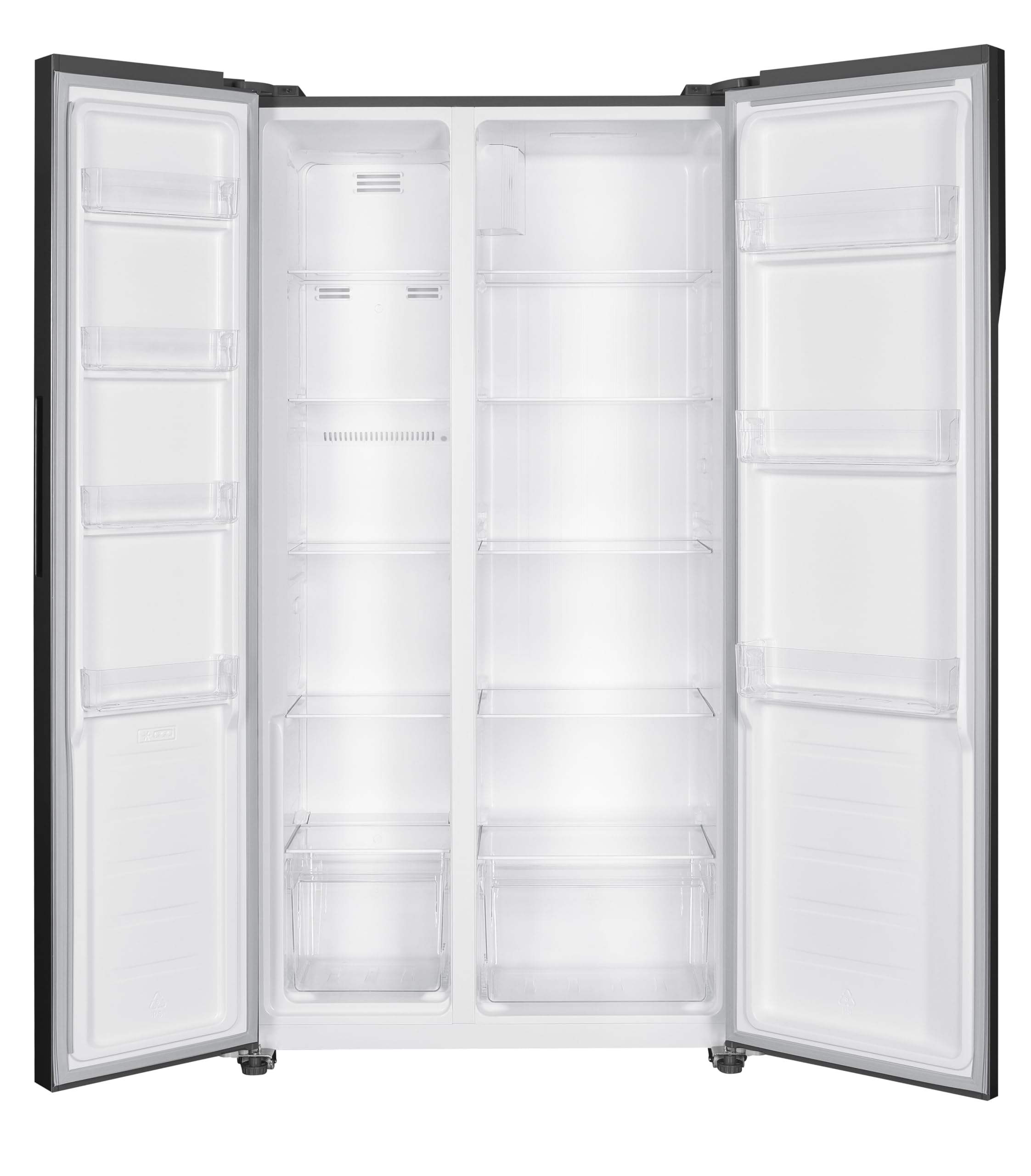 HRH 2P 55N SX Frigorifero Americano Side-by-Side, Total No Frost, 442L, display esterno il soft touch, Classe Energetica E, Altezza 177cm, Larghezza 91cm, Profondità 59cm