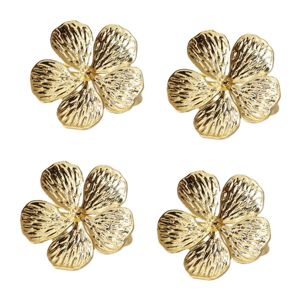 PRETYZOOM 18piezas Anillo De Servilleta Floral Decoración Elegante para Bodas y Eventos Formales Adorno De Mesa Resistente y Ligero