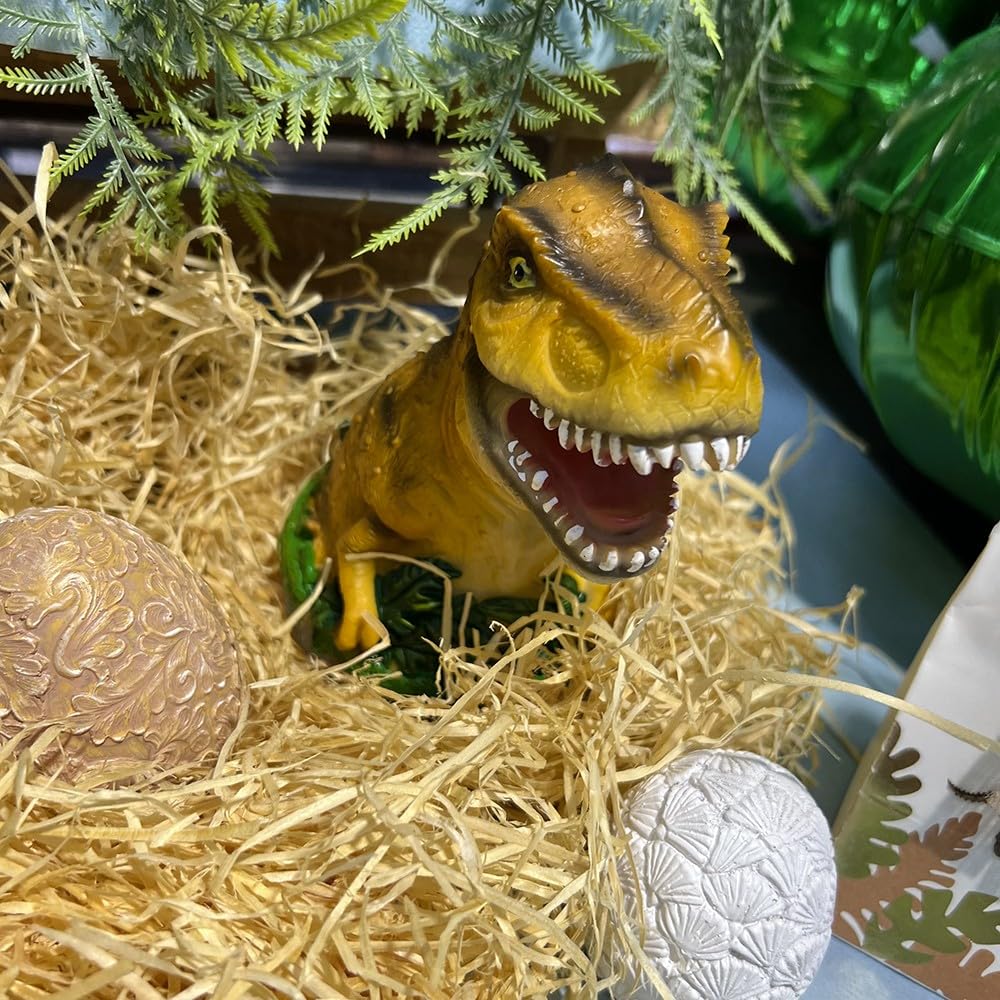 H&W Salvadanaio Dinosauro Per Bambini - Verde Chiaro Infrangibile In PVC - Con Tappo A Vite - Regalo Compleanno Per Bambine E Bambini