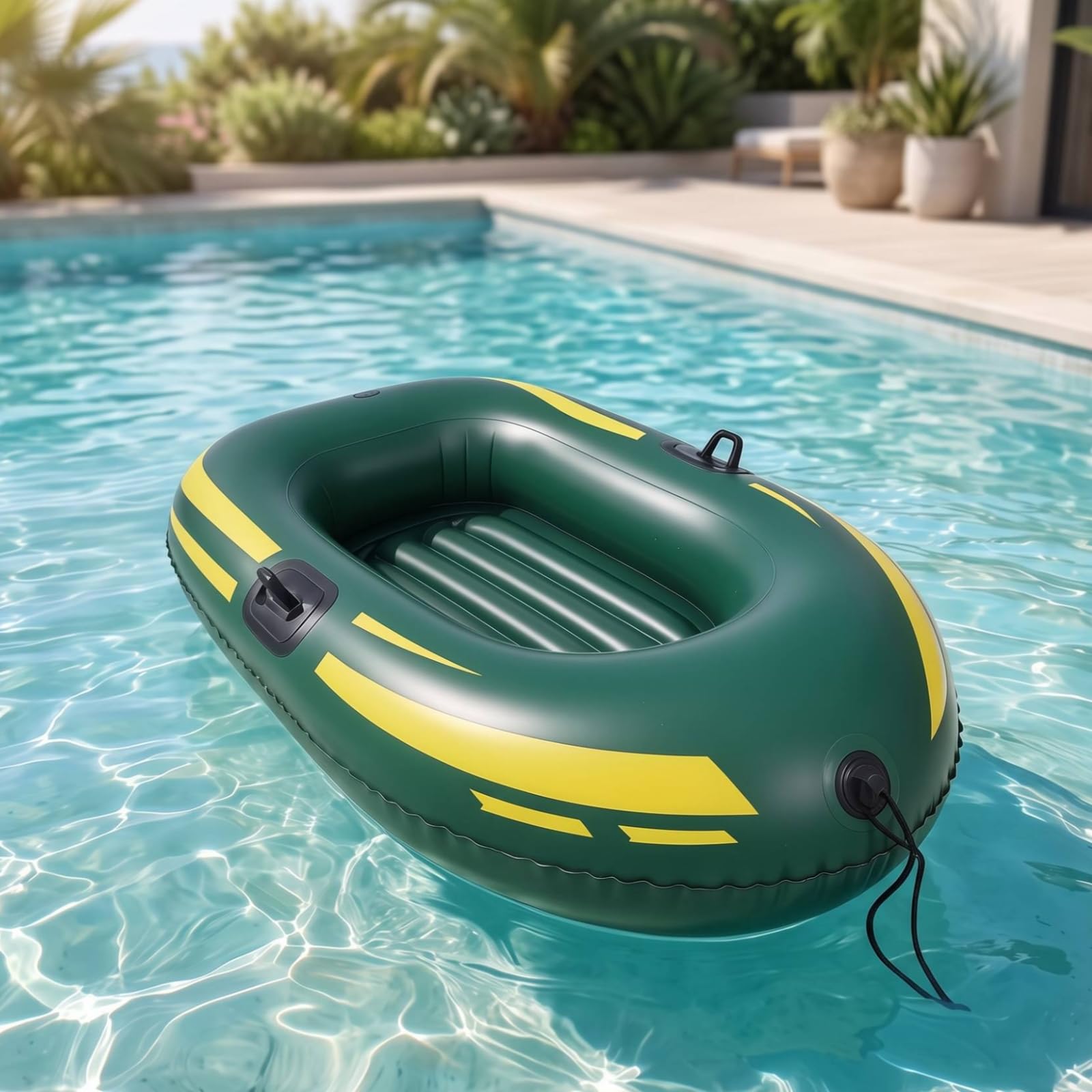 Inflable con Resistente Balsa, Style to 5, Naranja Y Negro
