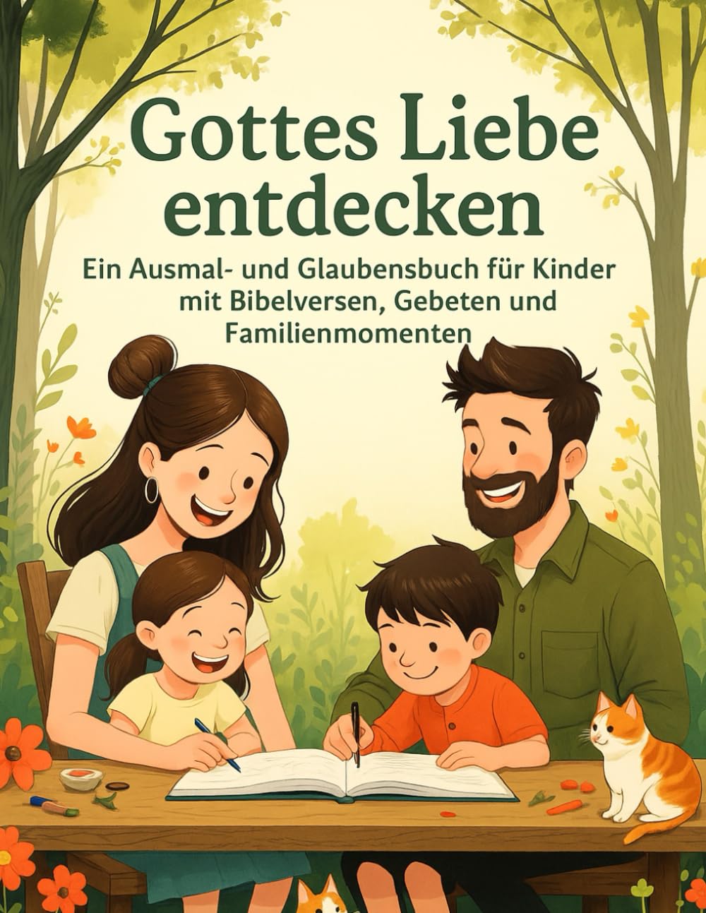 Gottes Liebe entdecken: Ein christliches Ausmal- und Mitmachbuch für Kinder - mit Bibelversen, Gebeten und liebevollen Familienmomenten