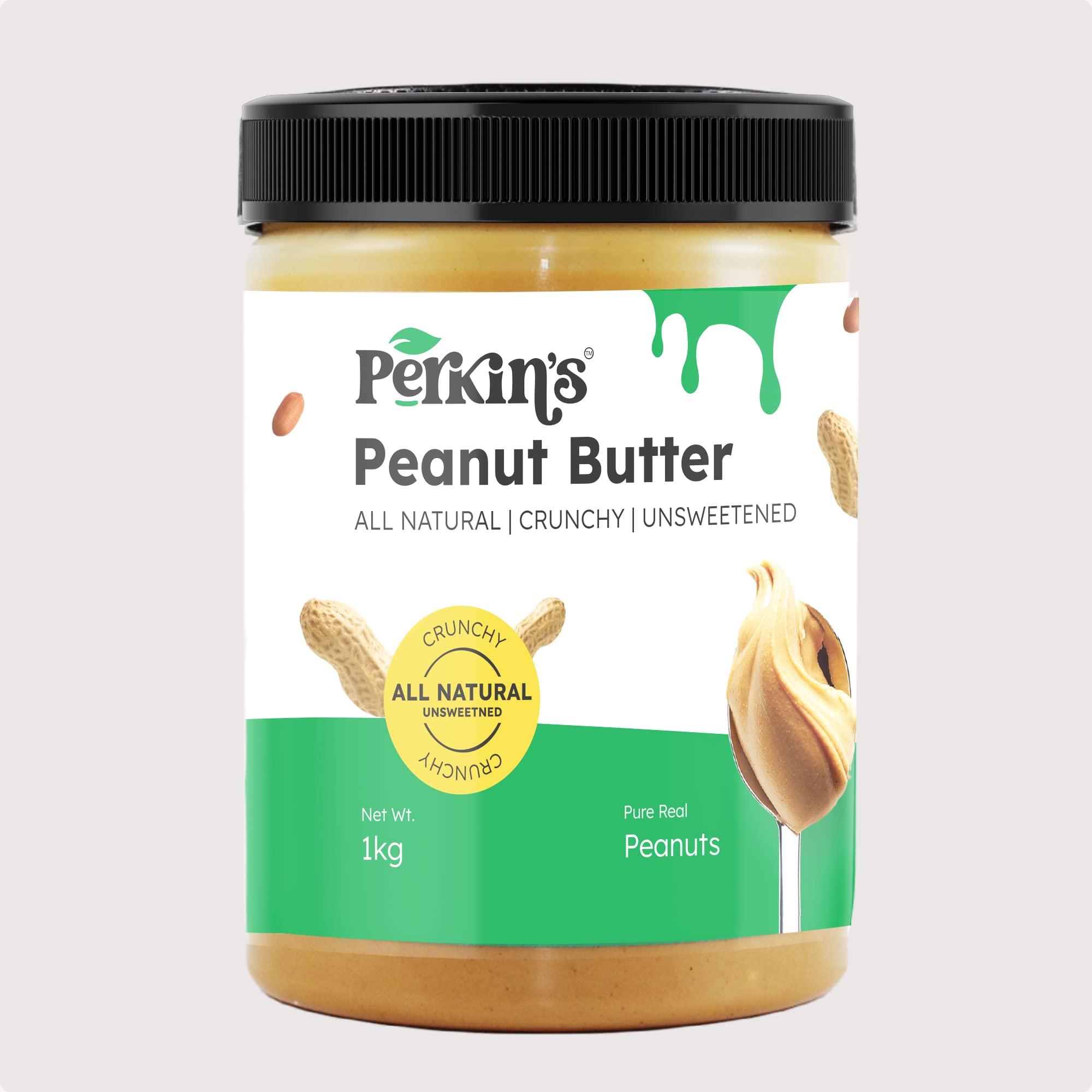 Buy Perkin's All Natural Unsweetened Peanut Butter Unsweetened 100