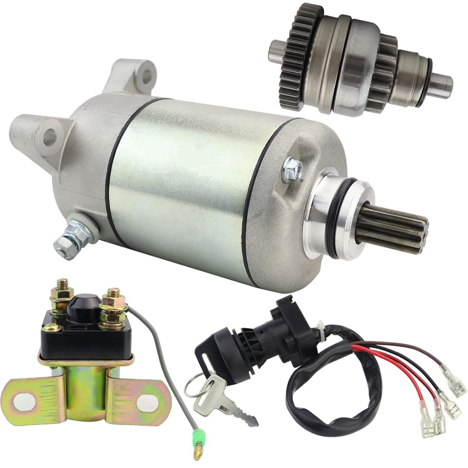 STABSOLI Starter Motor & Drive & Solenoid Relay & Ignition
