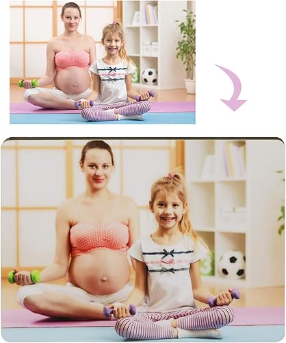 Miniatura 5 de GREUS Marcos de fotos personalizados, placa de cristal para fotos, regalo personalizado para cumpleaños, bebé, nacimiento, boda, Navidad, día de San