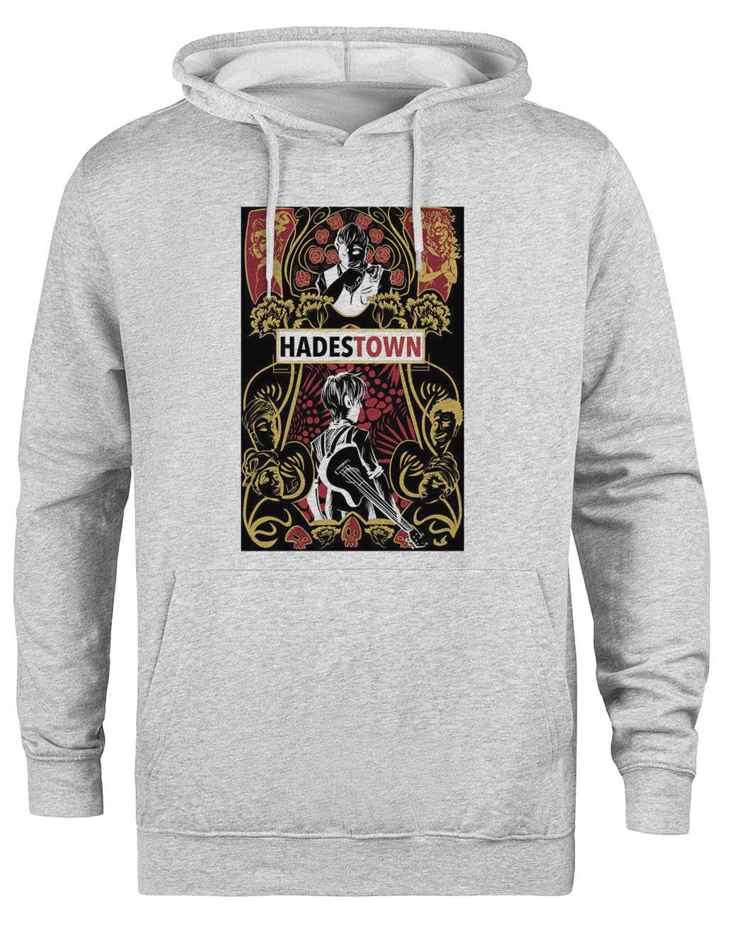 Way Down Under The Ground Felpa con Cappuccio Grigia Unisex Giacca con Cappuccio Ecologica