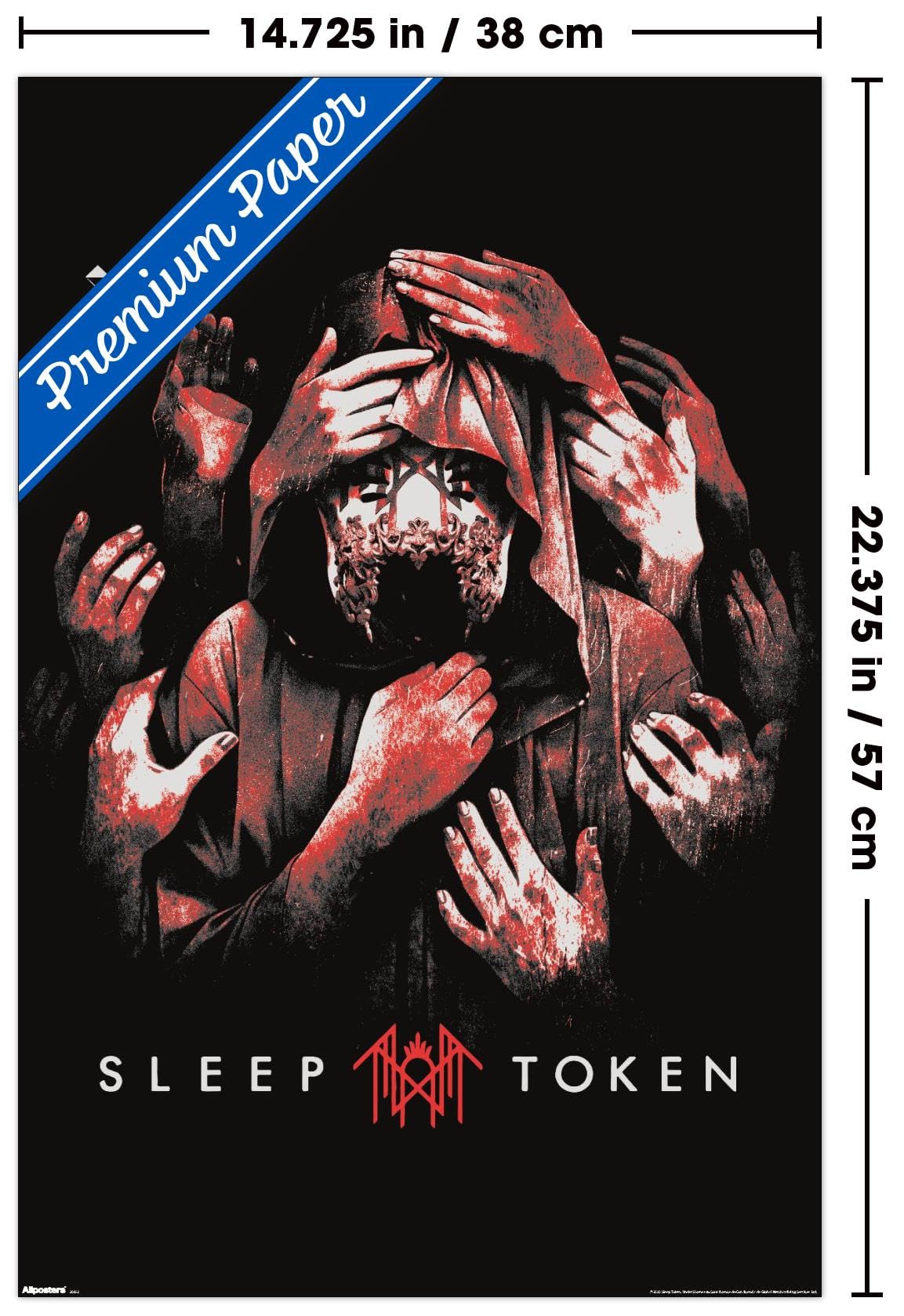 Amazon.com: Sleep Token - Grabbing Hands Red Wall Poster, 22.4L