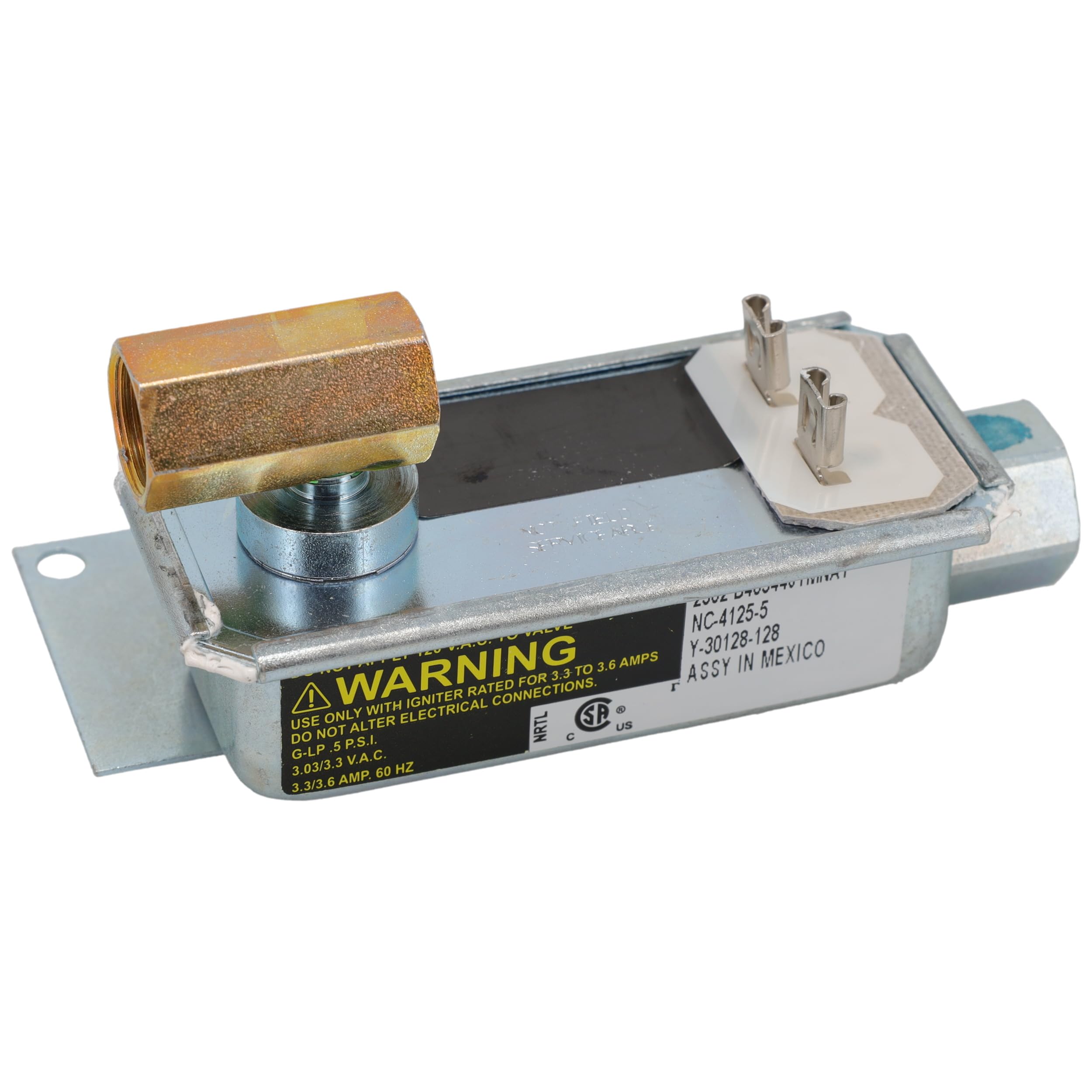 Soupape de sécurité gaz Y-30128-128 pour stopper les fuites de bloc NC-4125-5