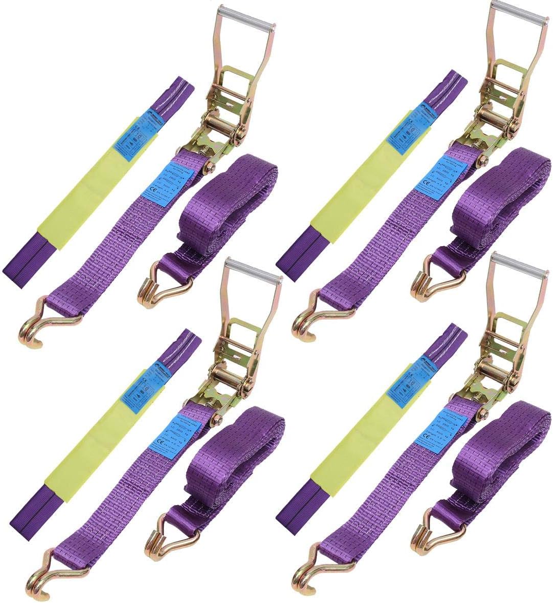 Spanngurt Auto Zurrgurt Transport 8 Stück Set 35mm Radsicherung PKW Reifengurt
