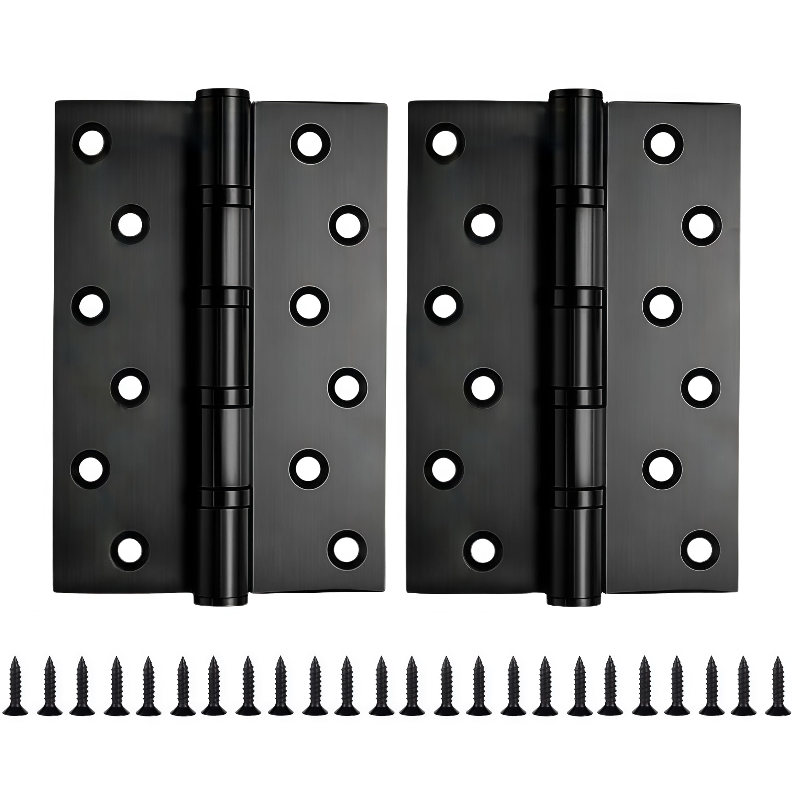 Hinges 2 Pack Duty Stainless Steel Casement Hinges 6 Inch 3.5mm Thick Black