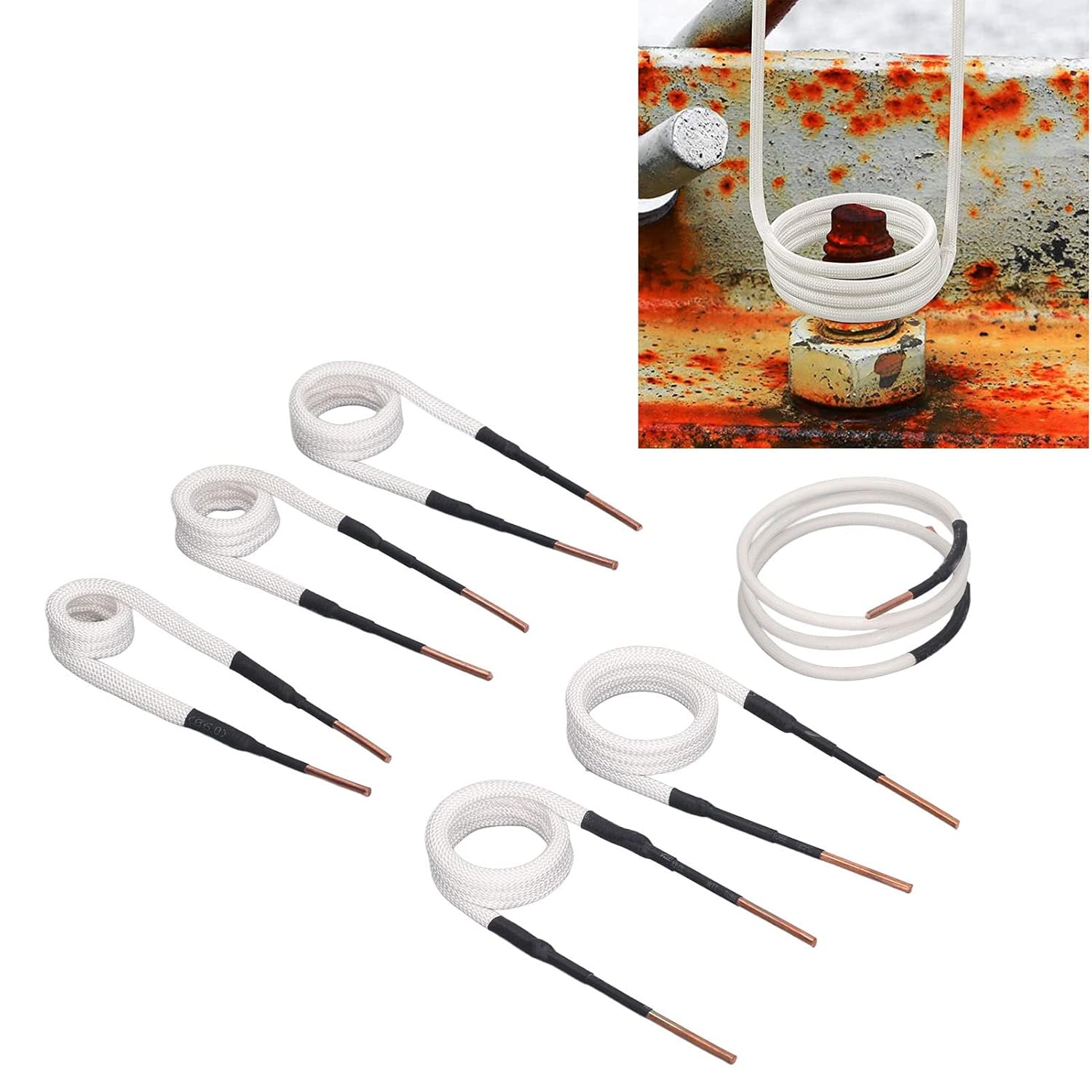 Amazon.co.jp Gugxiom 熱誘導ツール磁気誘導ヒーターコイルキット、3mm 真鍮コア 20 25 30 35 40mm 誘導