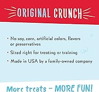 Vista 18 de Charlee Bear - Premios Original Crunch naturales para perro, hecho en los Estados Unidos, golosinas bajas en calorías para entrenar o premiar.