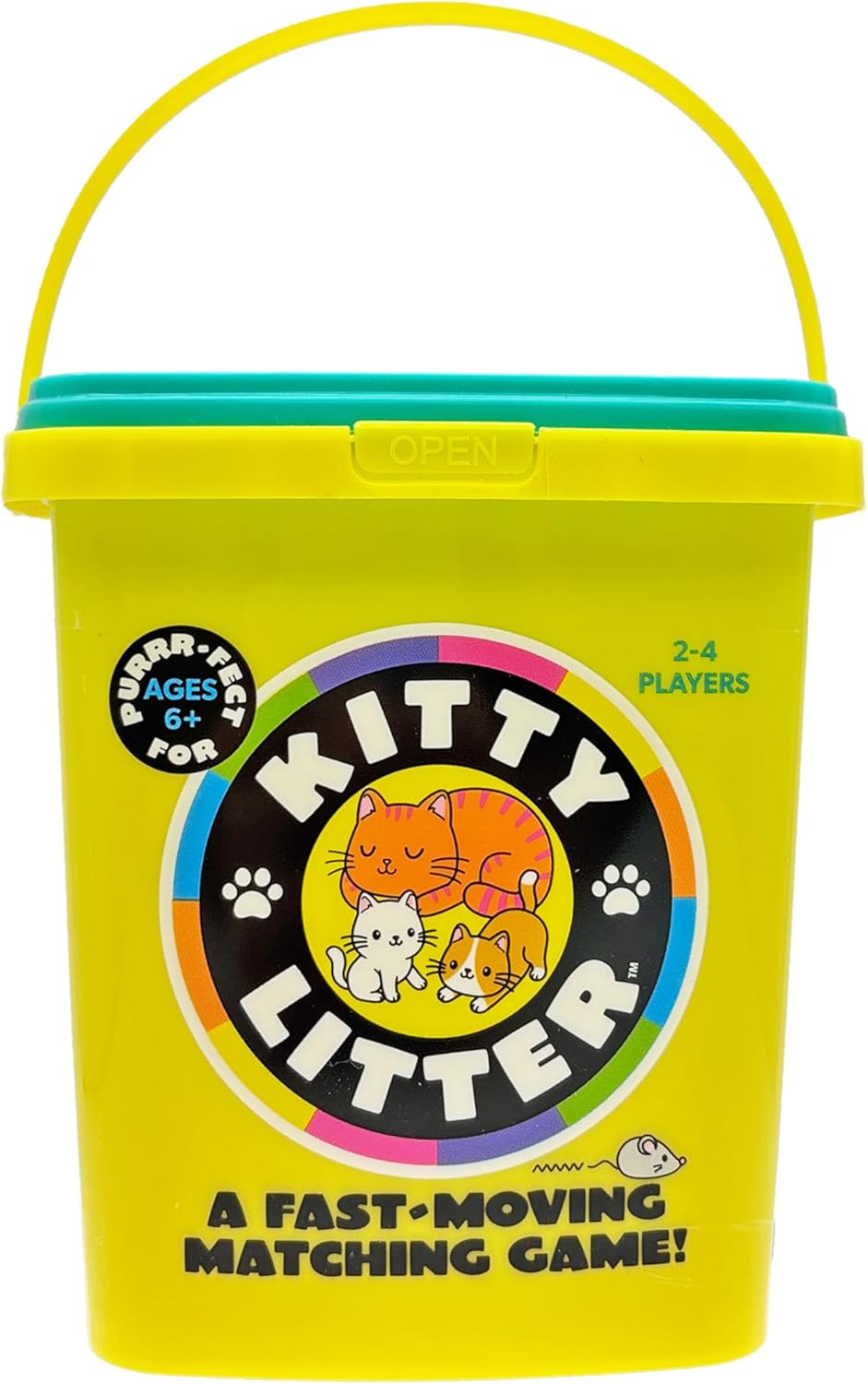 Project Genius Kitty Litter - Cat Card Game for Families, Easy to Learn, Quick Playing Speed Games, Ages 5+, 2 or More Players, Kawaii Inspired Family Game Night