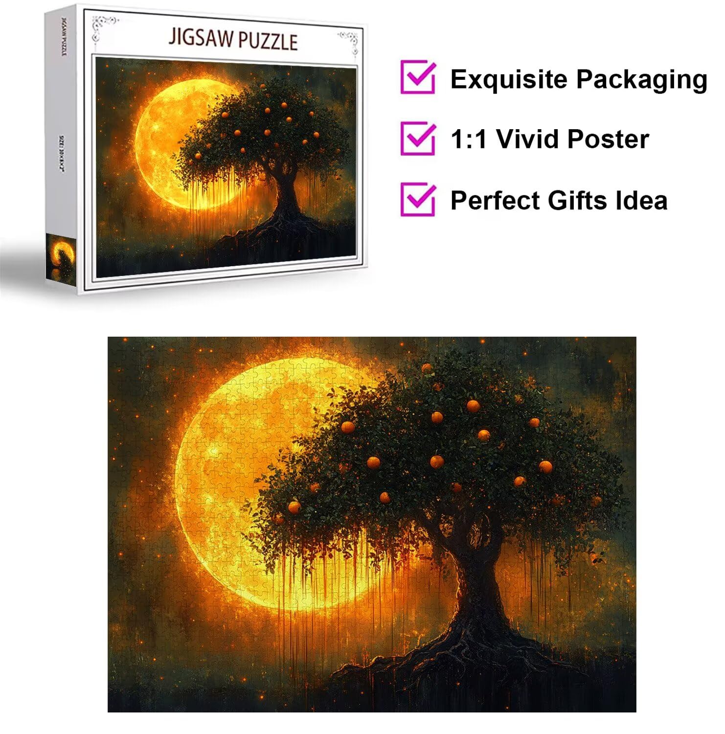 Puzzle 2000 sztuk 99x70 cm, puzzle dla dorosłych owoc księżyca, n-858