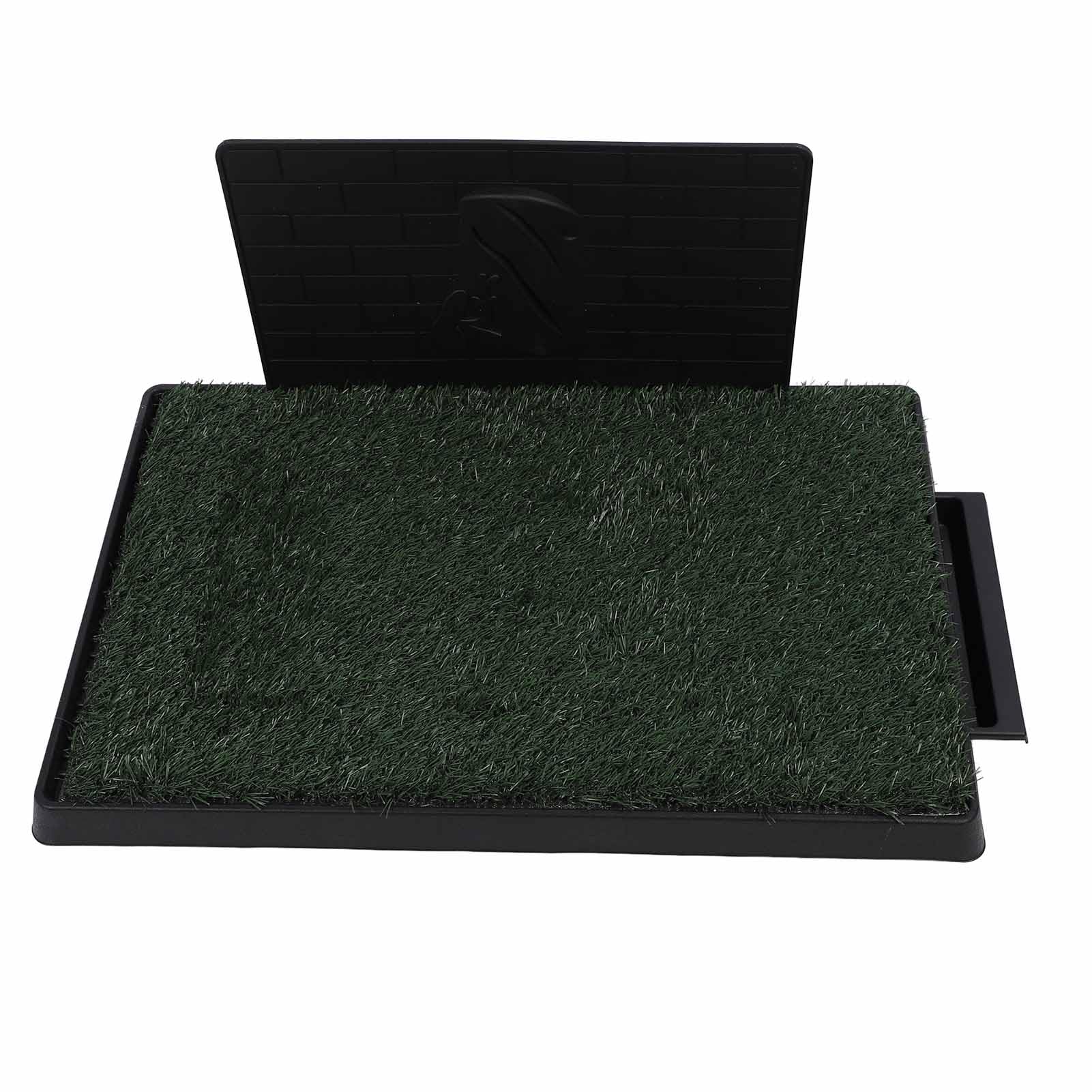 Bandeja para orinal de hierba para perros, gran capacidad, reutilizable, resistente a olores, adiestramiento de cachorros, almohadilla para orinar de césped Artificial para (Tamaño grande con