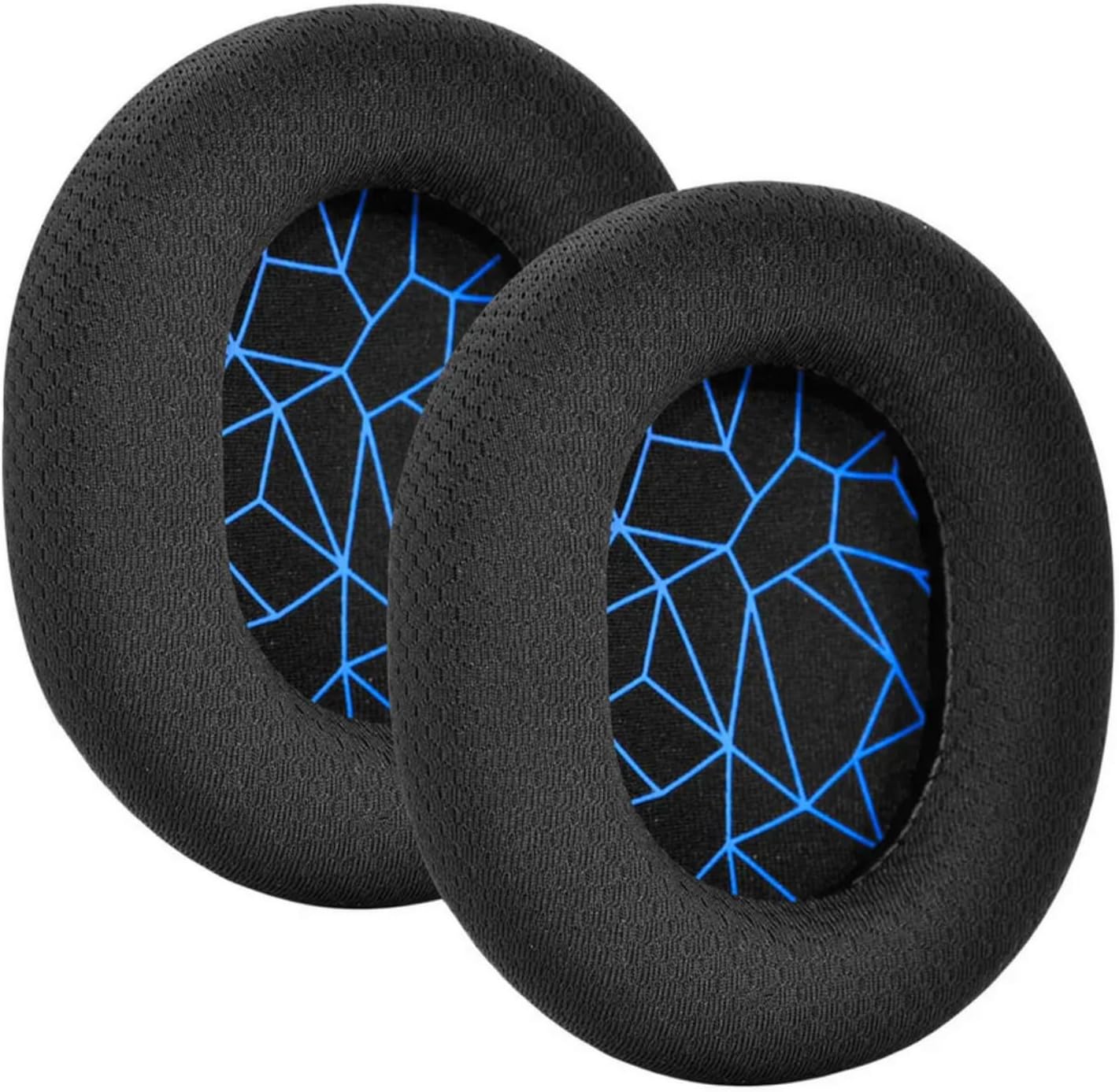 SKEIDO 1pair Earpads Replacement Memory Sponge Gaming Headset Foam Ear Pads Protective Cover for SteelSeries Arctis 1/3/5/7/9/PRO (Blue)