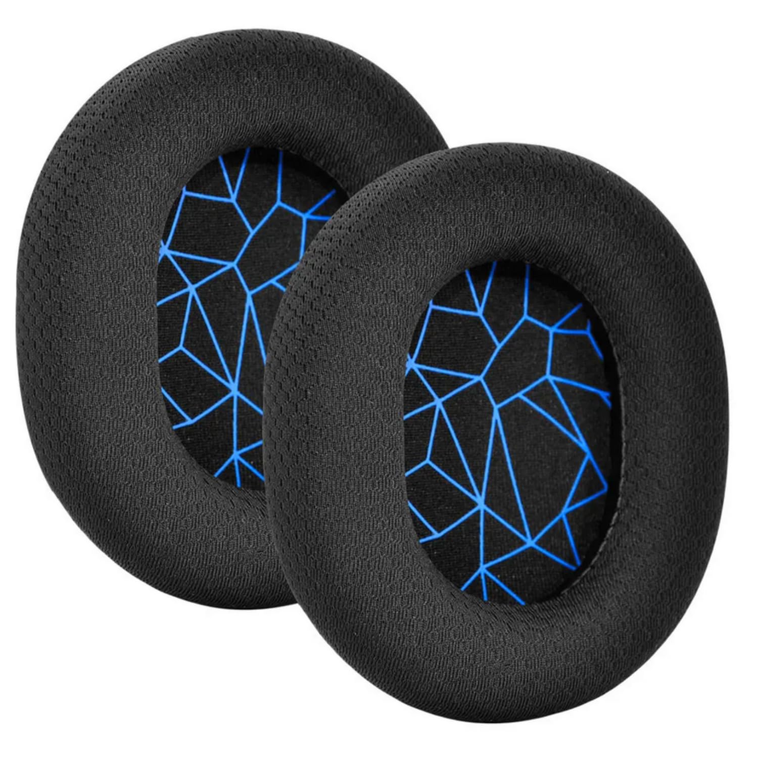 SKEIDO 1pair Earpads Replacement Memory Sponge Gaming Headset Foam Ear Pads Protective Cover for SteelSeries Arctis 1/3/5/7/9/PRO (Blue)
