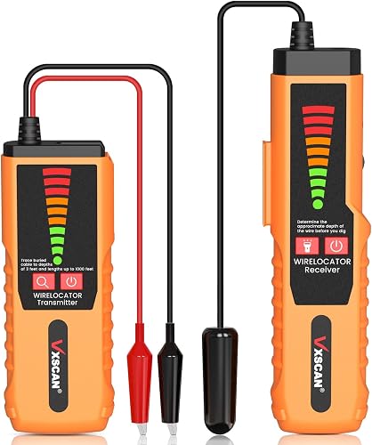 VXSCAN Underground Wire Tracer, F04 Wire Locator Tone Gen…