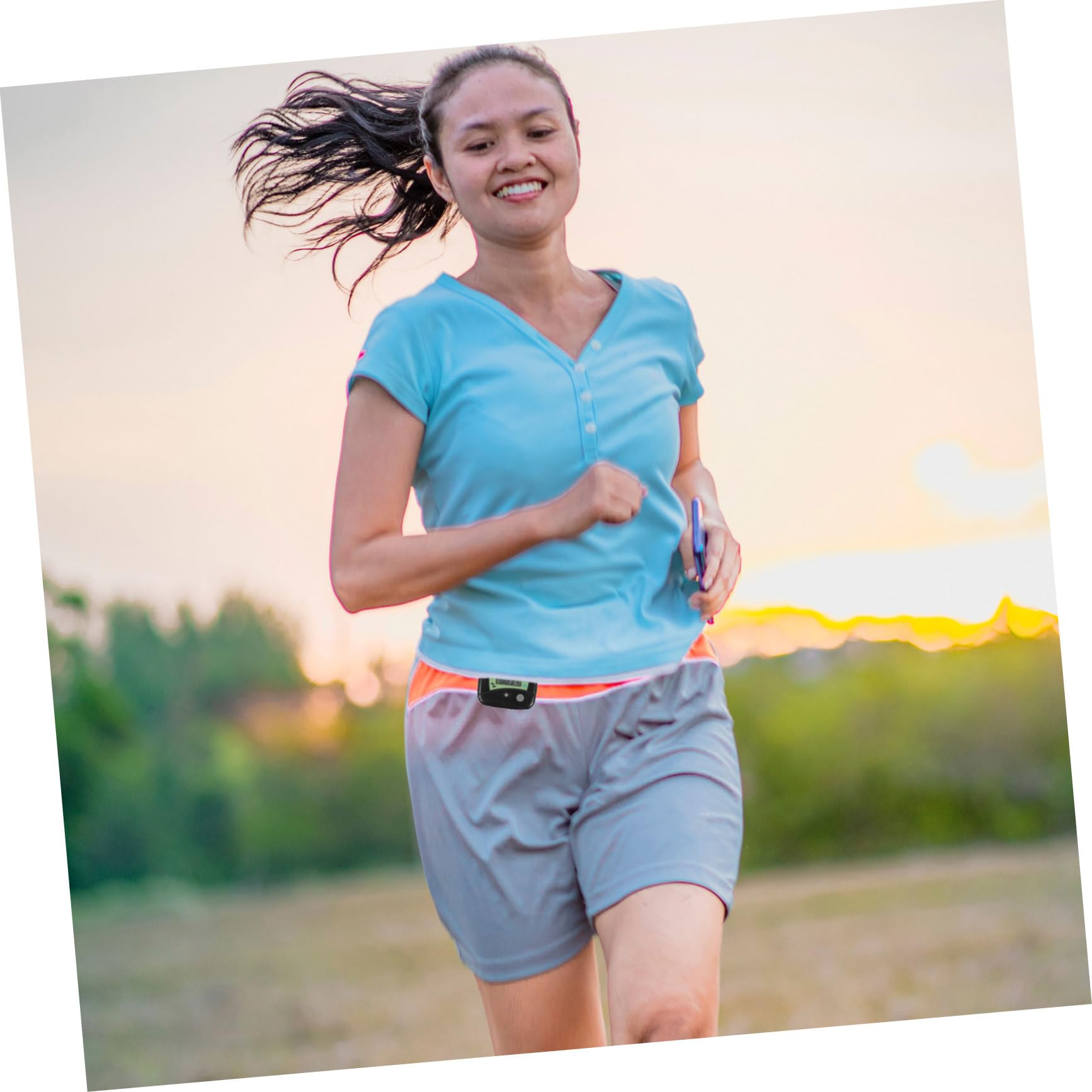 10 Pièces Compteur De Distance à Pied Compteur De Calories Podomètre EUR De Pas Podomètre Traqueur De Distance à Pied Clip sur EUR De Pas Numérique Black