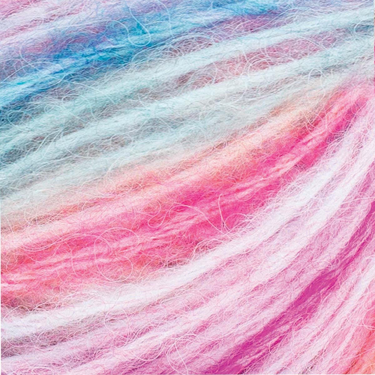 Lion Brand Yarn Scarfie Lite, Ombré Yarn for Knitting, Sunset, 1 Pack