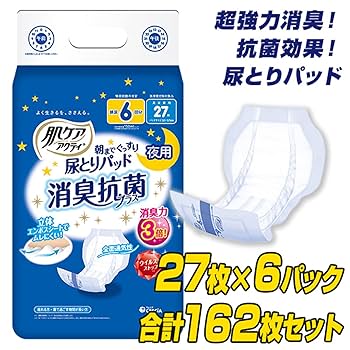 肌ケアアクティ 尿とりパッド消臭抗菌プラス Amazon.co.jp: 日本製紙クレシア 肌ケア アクティ 尿とりパッド