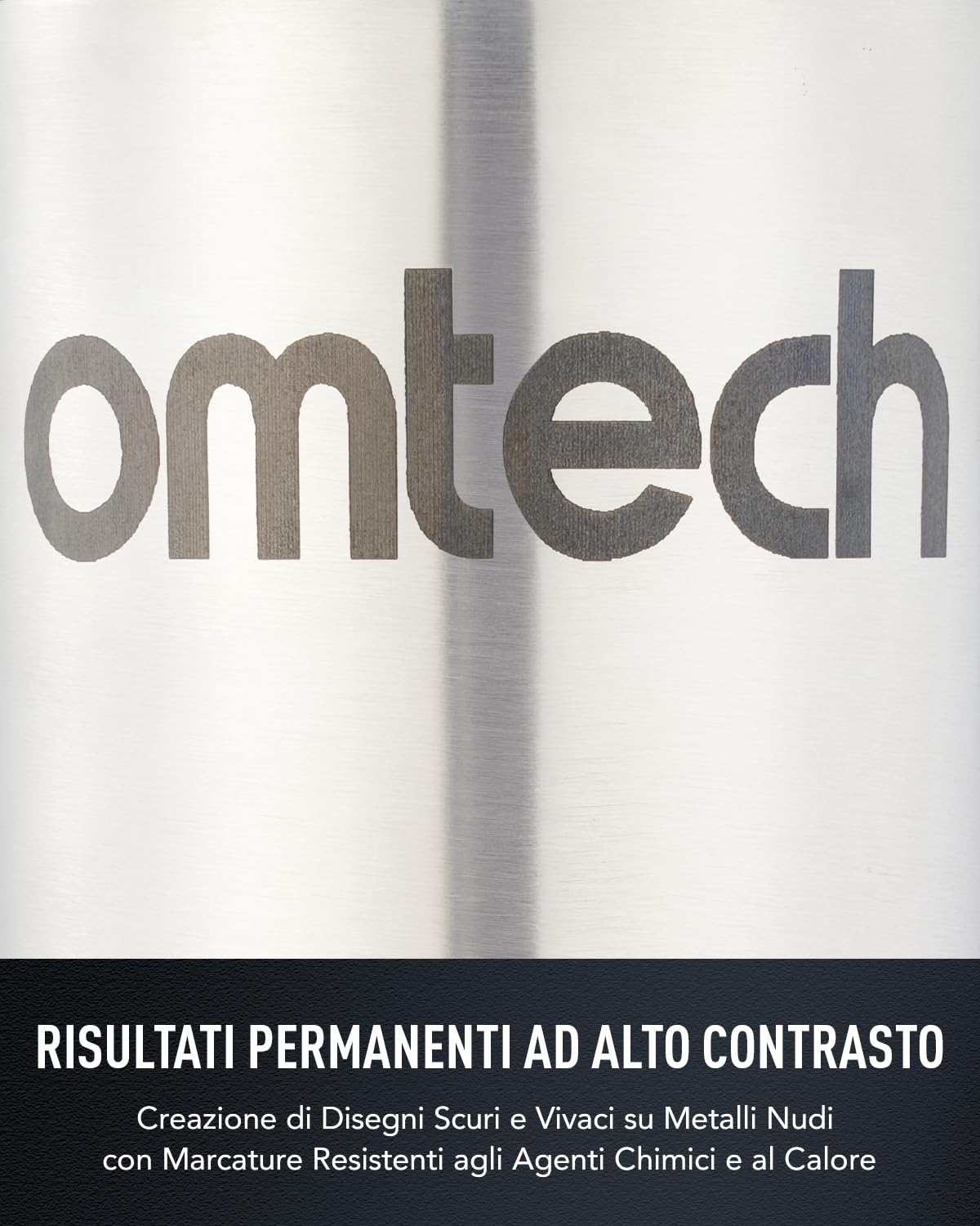OMTech Polvere per Marcatura Laser, 120 ml Liquido Inchiostro per Incisore Laser CO2 su Metalli, Inchiostro per Marcatura Laser su Metalli, Inchiostro Nero per Alluminio Acciaio Inossidabile Ottone