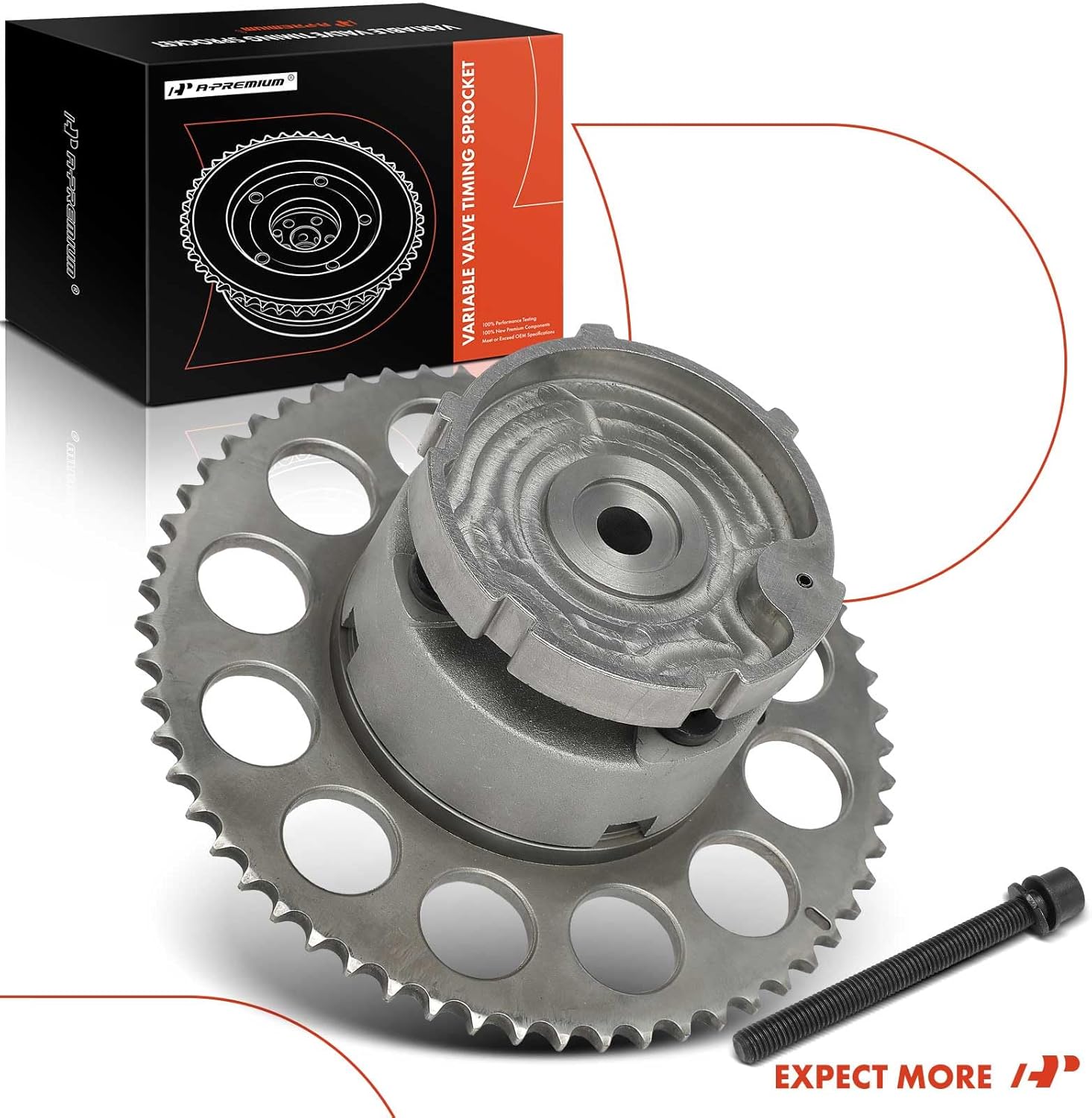 A-Premium Intake Variable Valve Timing (VVT) Sprocket Gear Camshaft Adjuster Compatible with Chevrolet Trailblazer, Trailblazer EXT & GMC Envoy XL, Envoy XUV & Buick Rainier & Isuzu Ascender