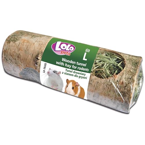 LOLO Pets Tunel Madera Relleno De Heno L