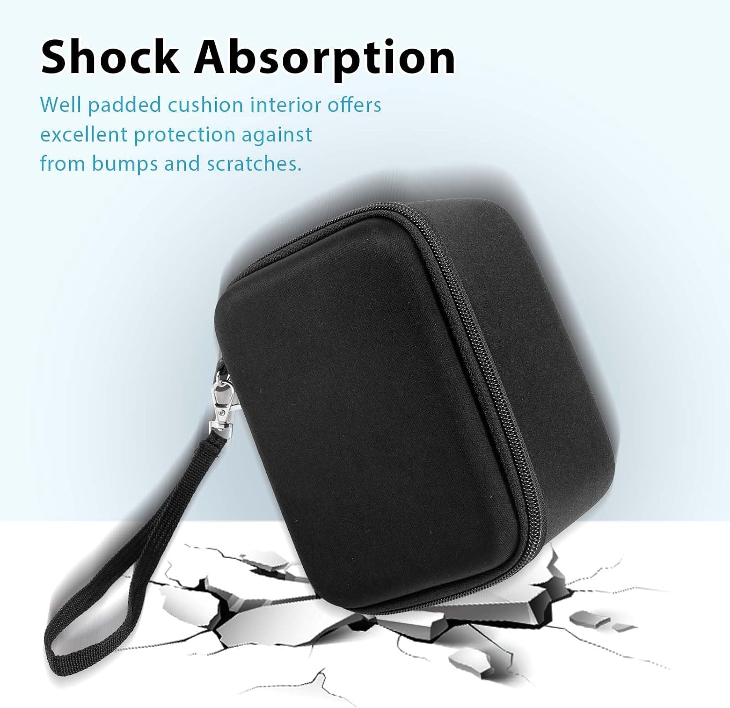 Hard Carrying Case Compatible with OMRON Blood Pressure Monitor Bronze BP5100 / Upper Arm 3 Series Home Blood Pressure Monitor,Wrist Blood Pressure Monitor Storage Organizer Bag with Handle(Case Only)