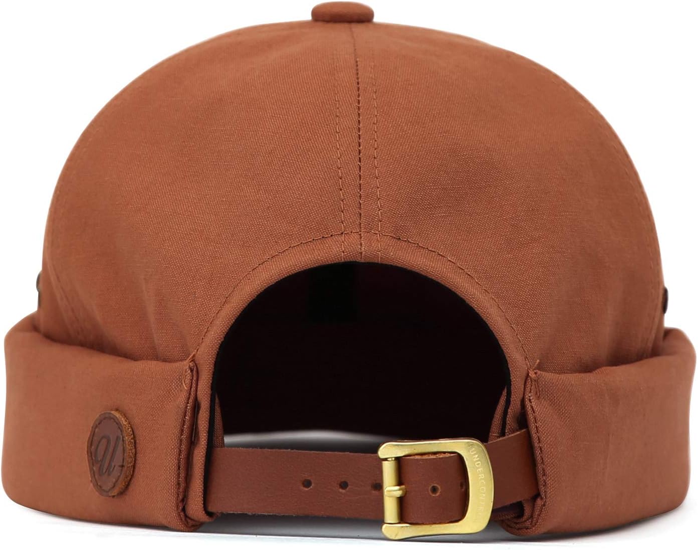 UNDERCONTROL Vintage Brimless Sailor Fisherman Leon Hat Miki Skull Docker Leather Strap Beanie Cap for Men & Women Korea - Image 6