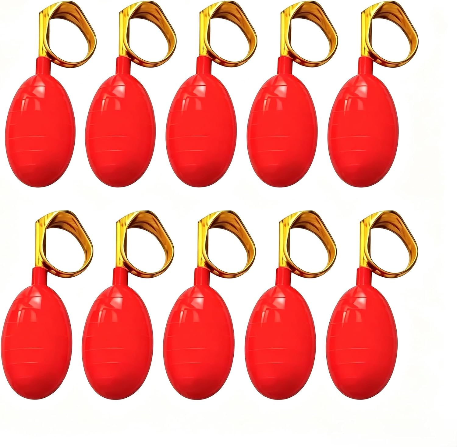 10Pcs Red Water Squirt Toys Water Spray Ring Tricky Toy Spoof April Fools' Day Tricky Prank Party Gag and Practical Jokes Novelty and Gag