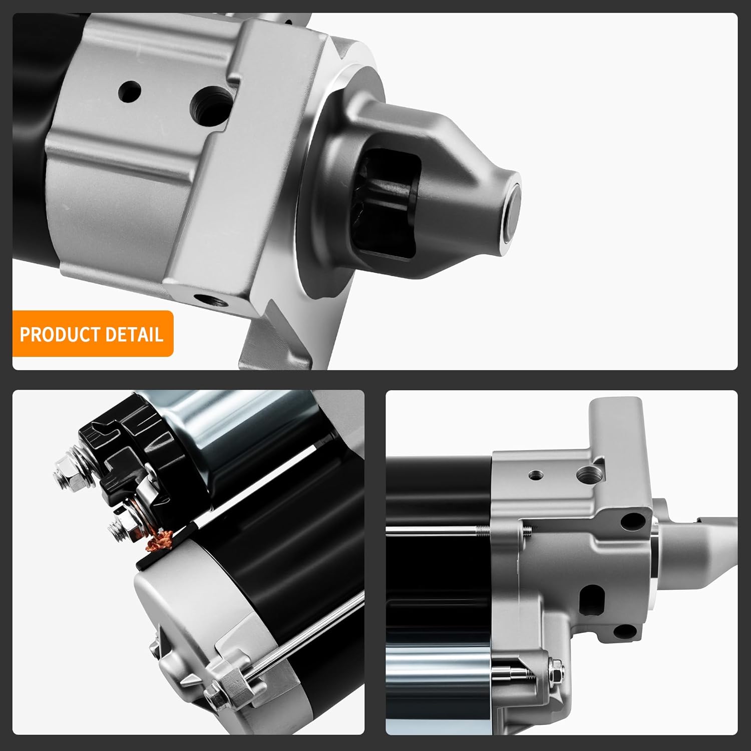 410-52101 Starter Motor Compatible with Bunker & Field Rake 1200A, Gator TX All, Kawasaki KAF400 Mule 600 2005-2016 Replace AM134946, 18533N, 21163-7020, 21163-7028