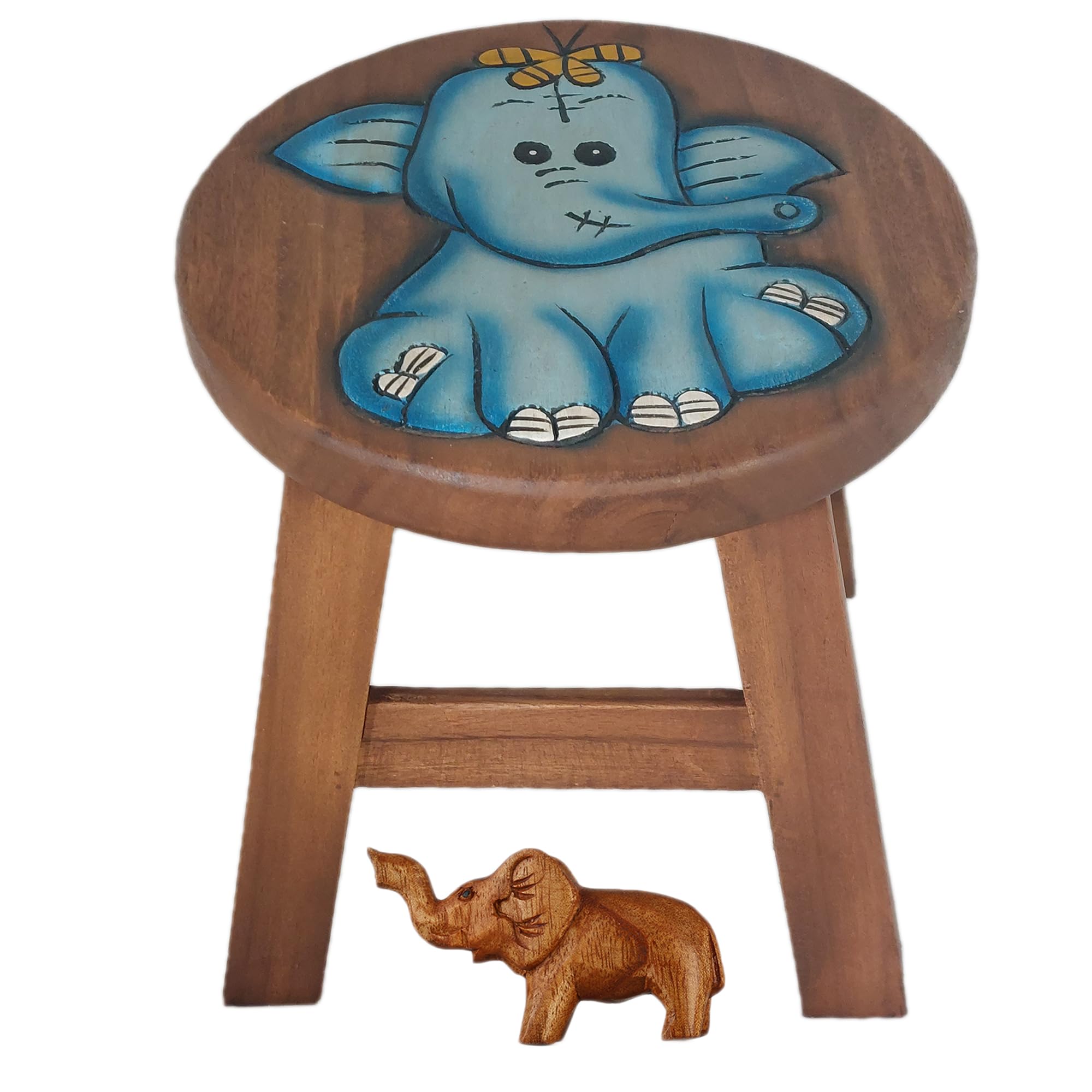 ART-CRAFT Vielseitiger Kinderhocker Holzhocker rund aus Mass