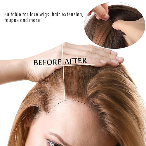 Miniatura 5 de Blulu 360 pestañas de cinta de extensión de cabello blanco a granel de doble cara fuerte cinta adhesiva para el cabello en extensión de extensión