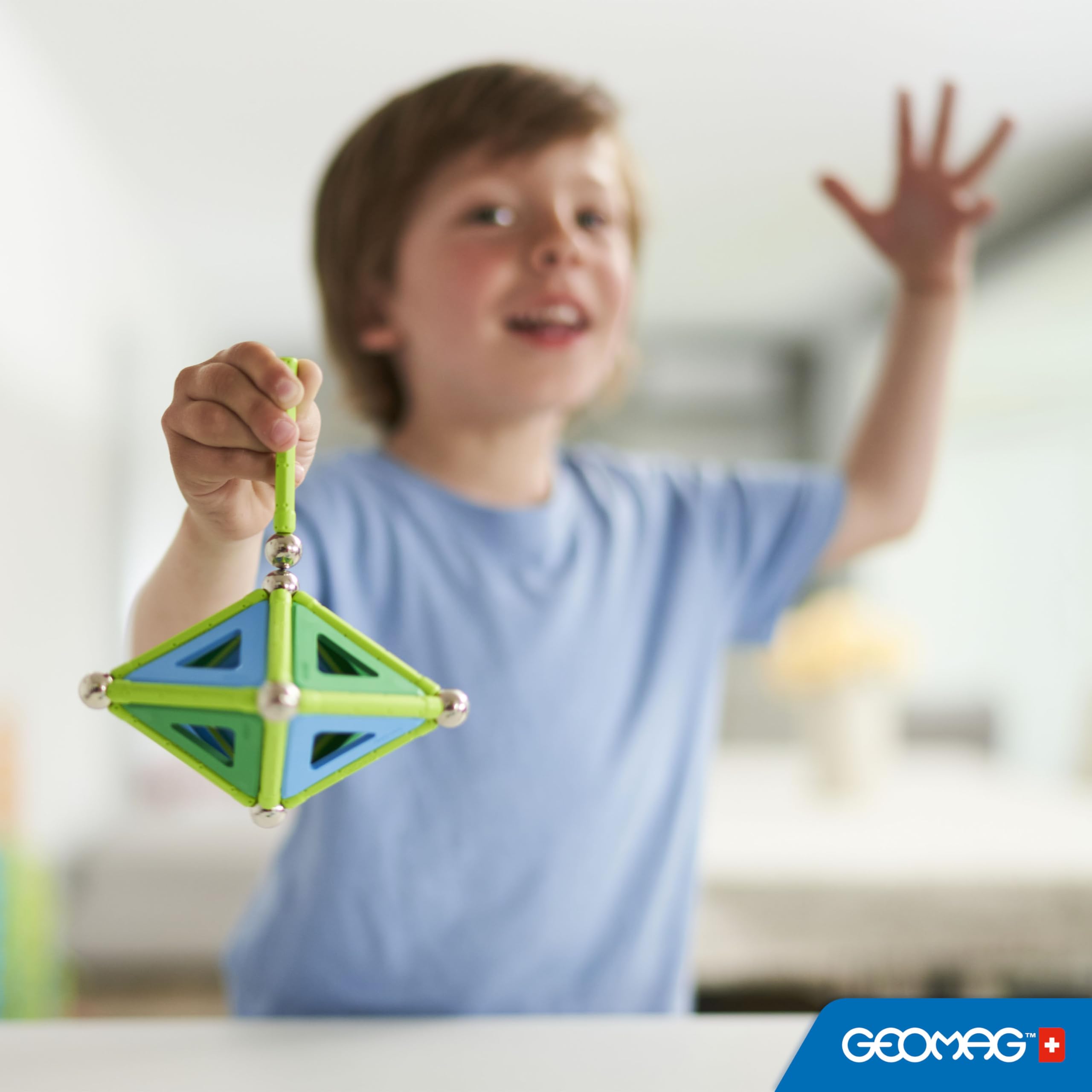 Geomag - Classic Panels 52 Pezzi - Costruzioni Magnetiche per Bambini - Linea Green - 100% Plastica Riciclata