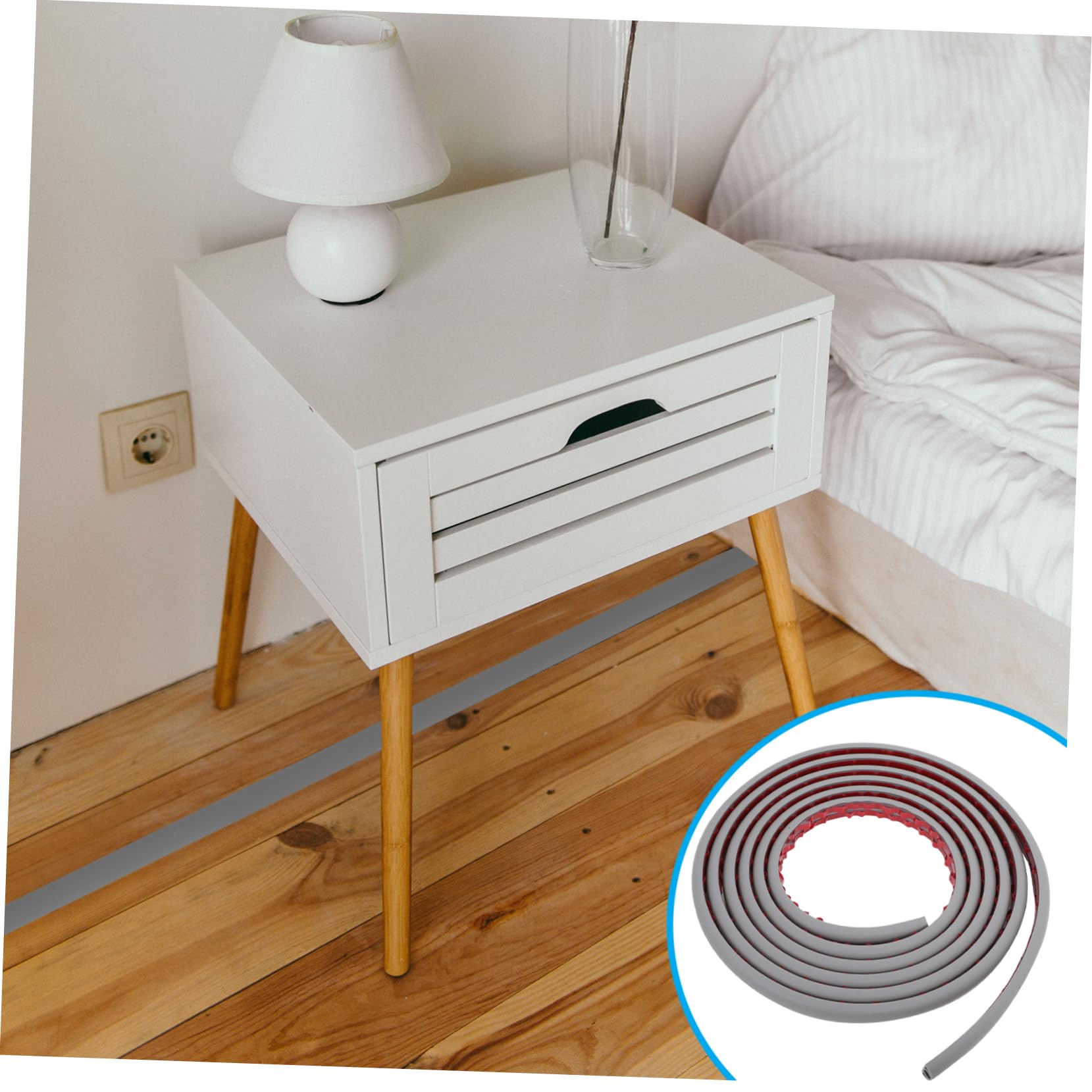 Homoyoyo De Protección del Cable De Tierra para Ocultar Cables Pared Metros Color Gris para Montaje De TV y Organización Oficina o Hogar