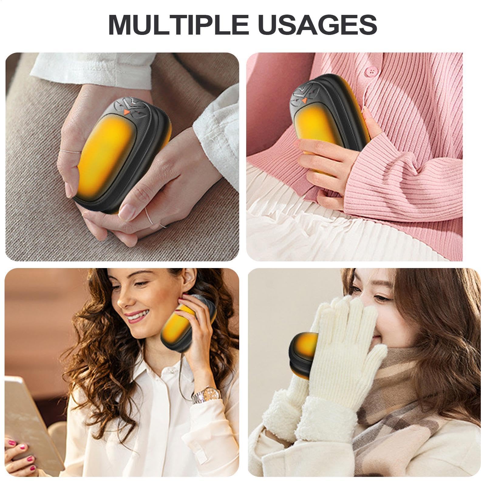 Scaldamani elettronici,Scaldamani ricaricabili,Scaldamani portatile 2 in 1