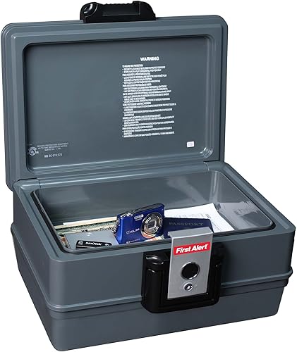 Miniatura 2 de First Alert 2030F caja de seguridad a prueba de fuego y agua 039 pies cúbicos gris