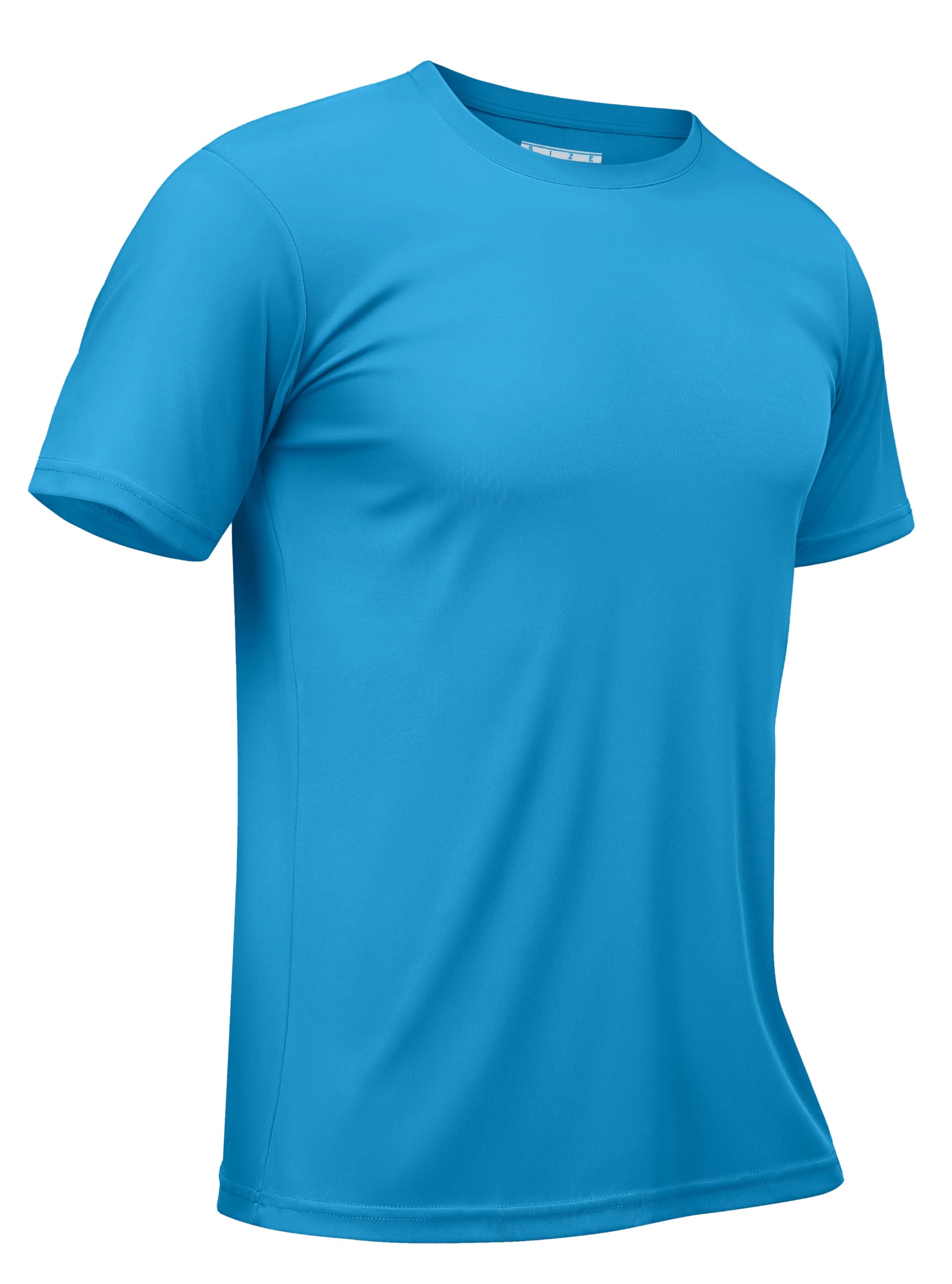 TACVASEN Mens Athletic Short Sleeve T-shirts Quick Dry Fit Workout Sun Protection Swim Shirts Running Rash Guard UPF50+