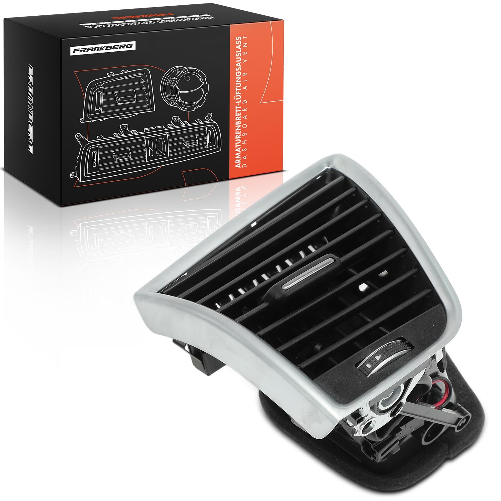 Frankberg Griglia di Valvolaazione Bocchetta dell'aria Anteriore sinistro Compatibile con Q5 8RB 2.0L-3.2L 2008-2017 Replace# 8R1820901
