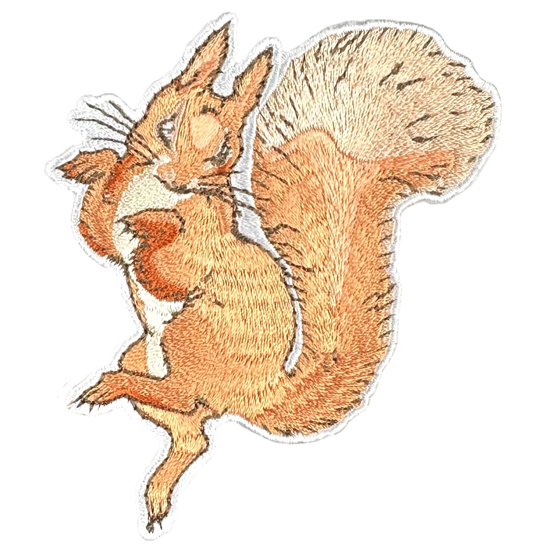 Pawprint Family | Squirrel Nutkin Sew on Patch | Official Merchandise from Beatrix Potter's The Tale of Peter Rabbit