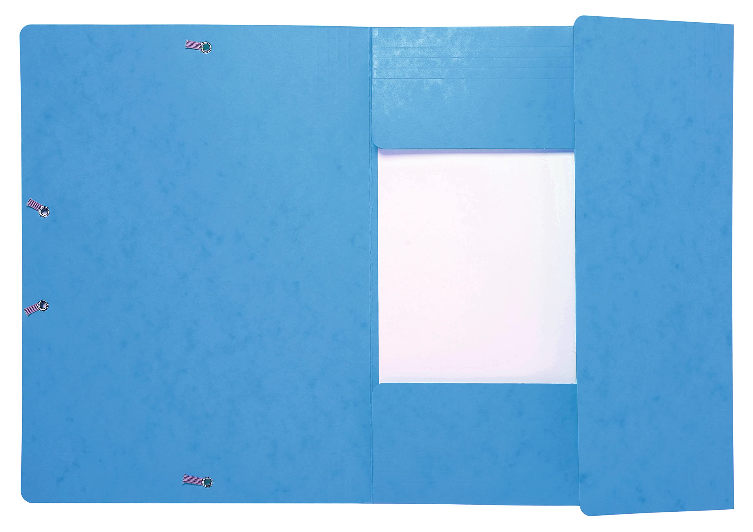 Exacompta 25 Chemises à Élastiques Maxi Capacity 24x32 cm A4 Turquoise