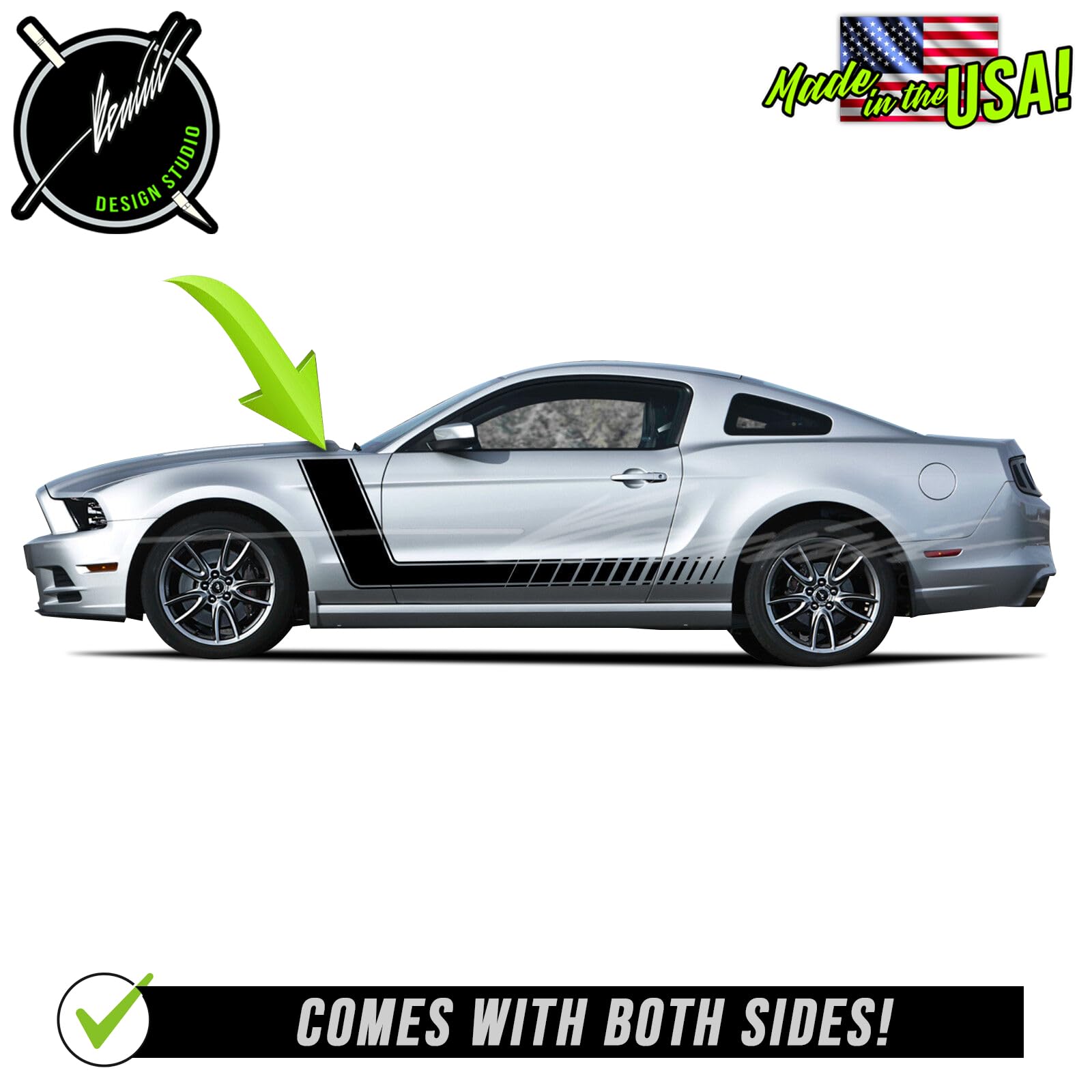 Honeycomb RACING Car Stripes Decals Stickers 2x10- Universal Fit 2pcs. Multiple Colors
