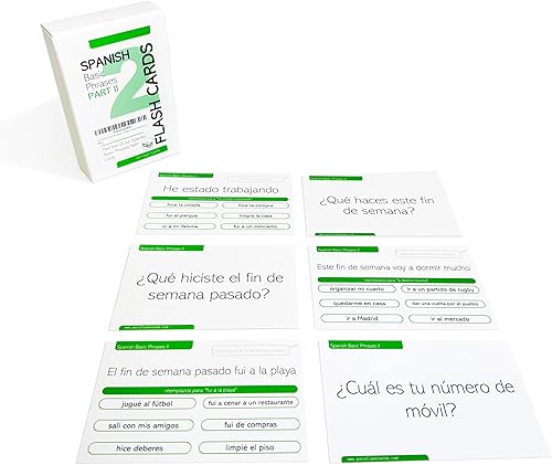 Miniatura 10 de Frases de viaje en español Tarjetas flash con variaciones de conversación