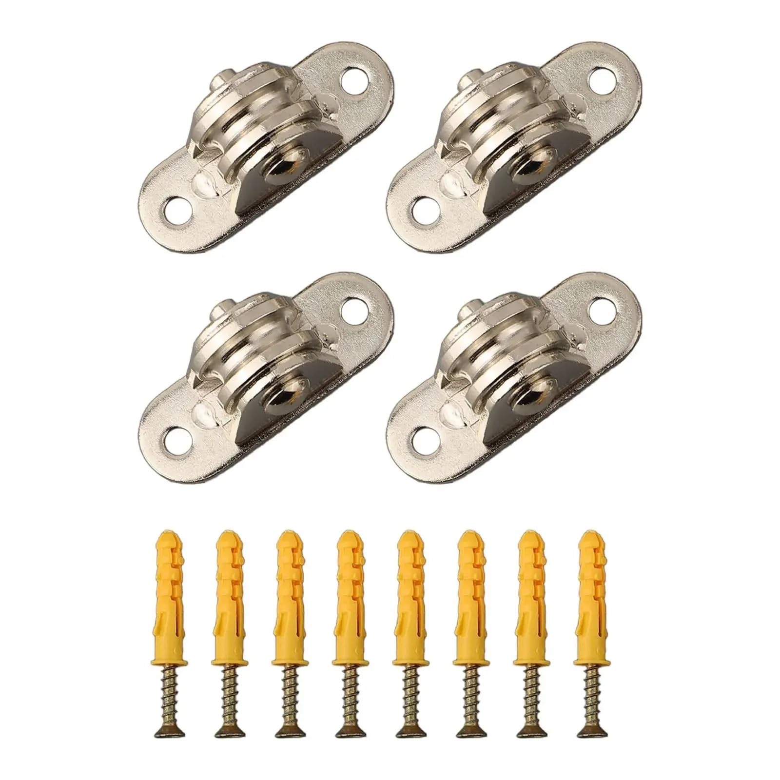 Polea Bloquear Práctica rueda polea Para ranura ruedas polea bloques rodillos ranura polea ruedas gimnasio puerta corredera acero inoxidable poleas de acero inoxidable(4PCS)