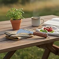 Vista 6 de Rite Edge Hawkbill Pruning Knife – 4” Folding Garden Knife with Stainless Steel Blade, Lockback Mechanism, and Wooden Handle – Ideal for Grafting
