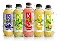 08 Kombuchas de 300ml – 100% Naturais, Apenas 4 Ingredientes e Sabor Irresistível!
